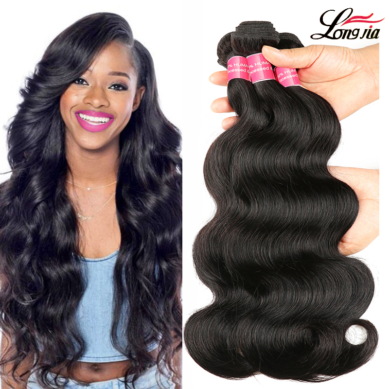

Raw Indian Body Wave Hair Bundles 3 Pieces/Lot Wet And Wavy Human Hair Bundles Malaysian Brazilian Body Wave Virgin Hair, Natural color