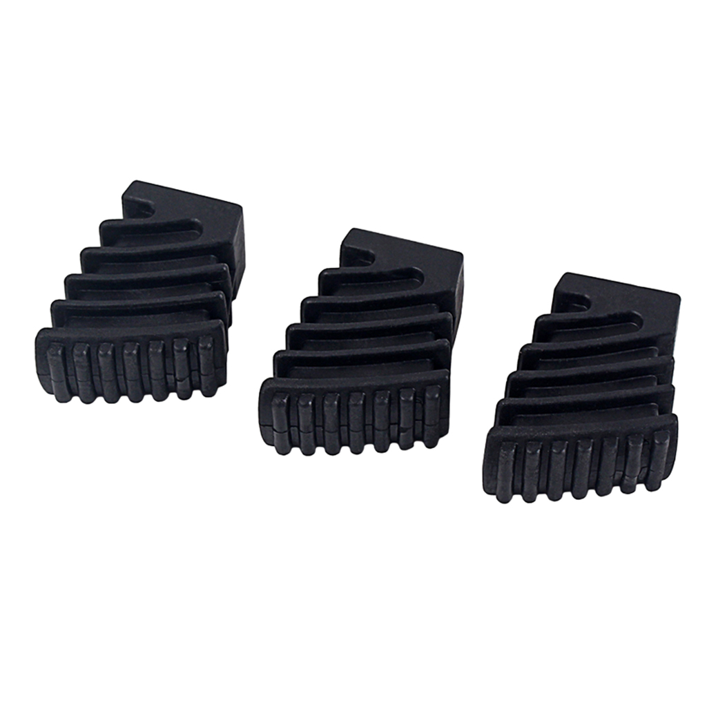 3 Pieces Replacement Rubber Feet Small Code For Drum Hardware Cymbal Stand Black-image-555961400