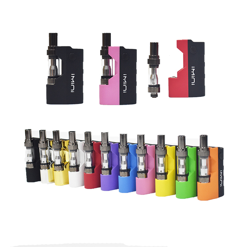 

imini Mod Box Battery 500mAh Vape Batteries for 510 thread Empty Cartridge CO2 Oil Atomizer Vapor Starter Kit ecig mod pk amigo
