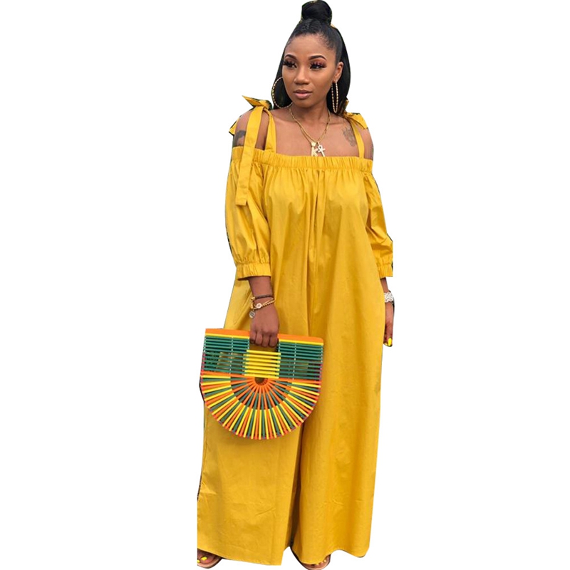 Casual Loose Jumpsuit Women Autumn Off Shoulder Wide Leg Jumpsuit Overalls Streetwear Long Sleeve Pants Rompers Womens-image-542971011