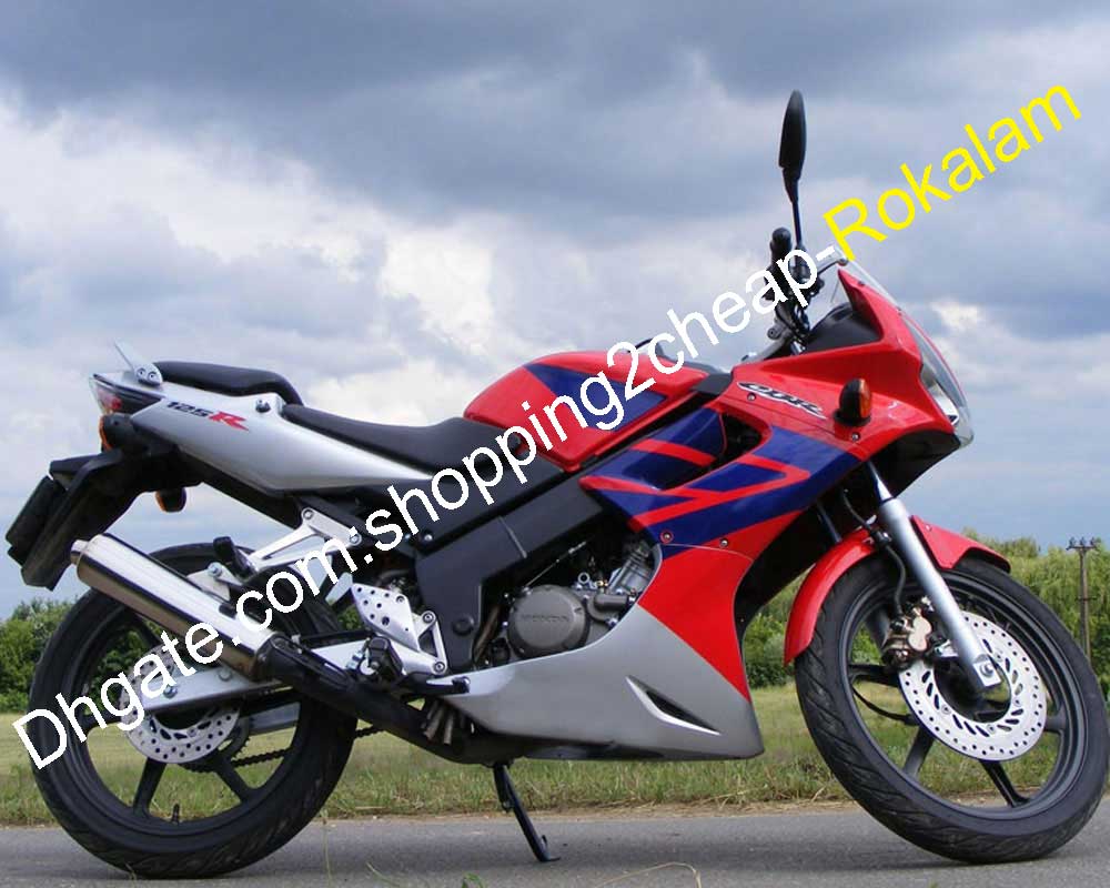 Carénage CBR125 pour Honda CBR125R 2002-2006 CBR 125R 02-06 CBR 125RR 02 03 04 05 06 CBR125RR carénage ABS rouge bleu argent
