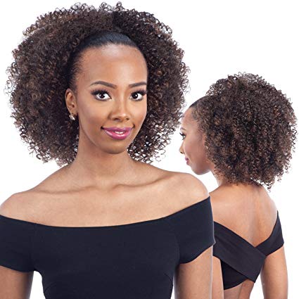 

Brown Afro Curly Ponytail Hair Piece for African American Black Women Ponytail Extension Afro Drawstring Curly Ponytail human hair 140g