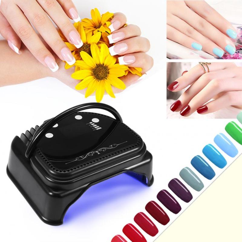 

Nail Lamp 3 Types Cordless Rechargeable LED Nail Lamp Dryer Machine with Smart Sensor Manicure Tools Uv Led, As pic