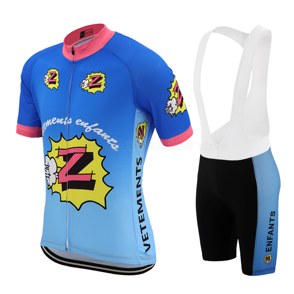 

Summer Classic Z Cycling Jersey breathable Gel Pad Set Men Retro Cycling Clothing Road wear clothing Quick Dry mtb bike jersey, Black