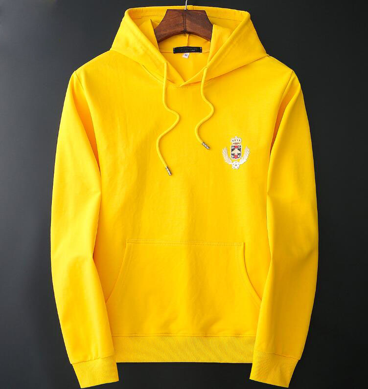 

Hot Designer Men Hoodie Sweatershirt Sweater Mens Hoodies Luxury Clothing Thin Long Sleeved Youth Movements Brand Streetwear, Yellow