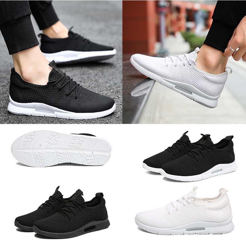 

athletic elasticity breathable style women men fashion running shoes net triple white black trainer sport designer sneakers 39-45, A3