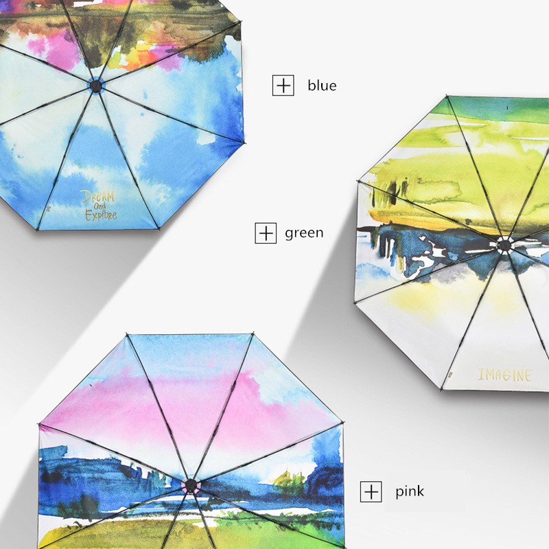 

Sunscreen, sun and rain, dual-use folding umbrella, Y005-bu