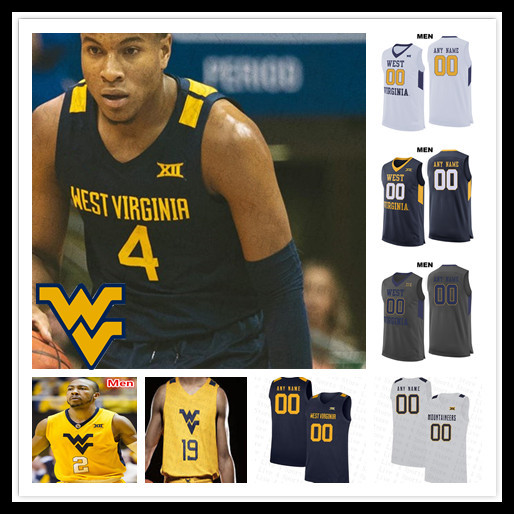 

Custom 2021 West Virginia Mountaineers Basketball Jersey Derek Culver Oscar Tshiebwe Jermaine Haley Miles McBride Matthews Jr Harler WVU 4XL, 2020 navy