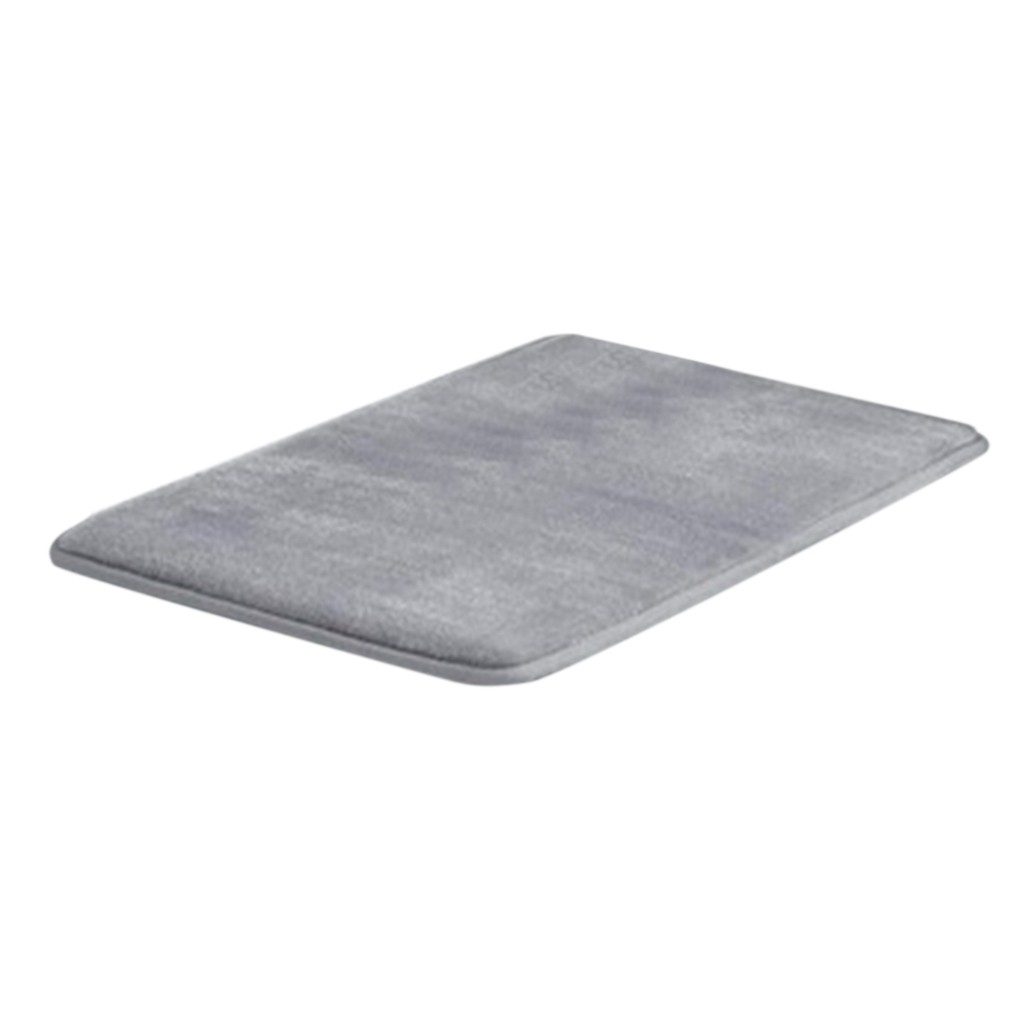 

Colorful Bath Mat Bathroom Memory Foam Mat Carpet Water Absorption Rug Floor Anti Slip Soft Rug Mats Home Kitchen Carpet, Gray