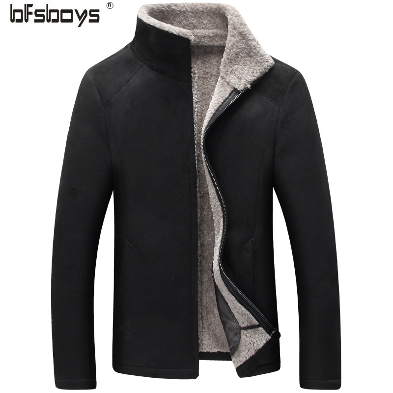 

2016 new arrival winter High quality suede fur casual faishion jacket men,winter wool coat men,plus-size 2 colors,free shipping, Brown