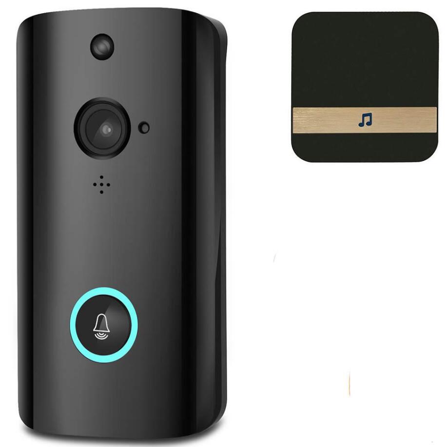 

1080P wireles video doorbell door bell phone intercom wifi battery camera wireless support TF card+Exquisite retail box