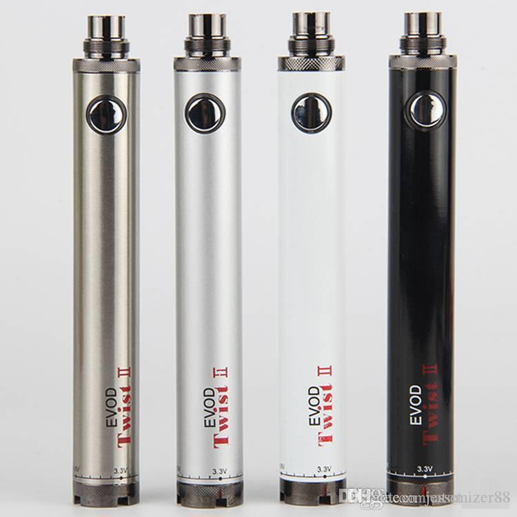 

Original EVOD Twist II battery 1600mah evod twist 2 battery 3.3v-4.8v EVOD Twist 2 ecig battery suit with CE4 5 atomizer