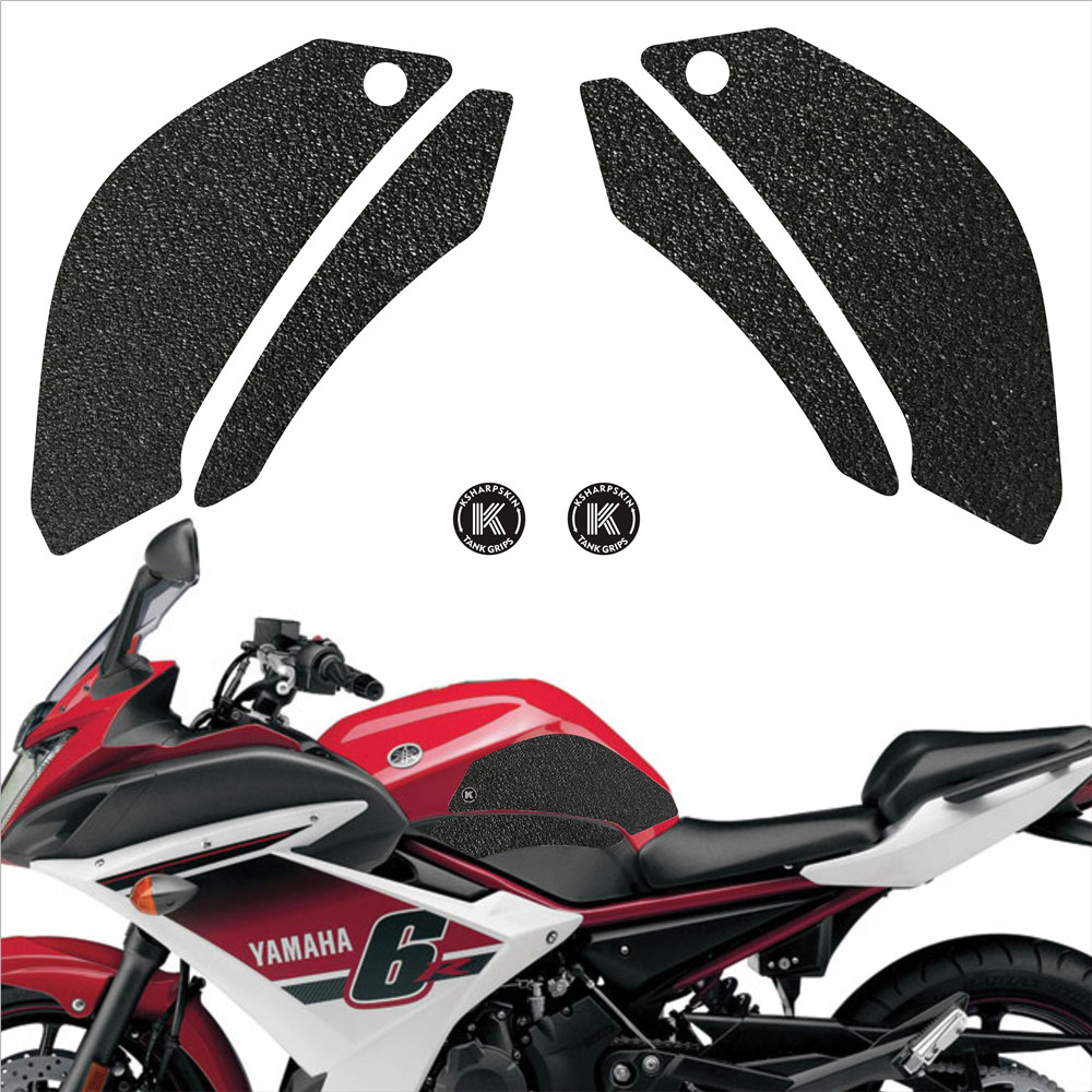 

Motorcycle fuel tank protection pad side matte non-slip stickers body waterproof film for YAMAHA 09-17 FZ6R 09-15 XJ6 DIVERSION F, K-tg01-008-cle