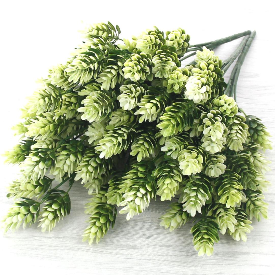 

35 Hoofden/bundle Pine Cone Simulatie Ananas Gras Kunstmatige Planten Diy Huis Vazen Voor Decoratie Nep Plastic Bloem Pompon