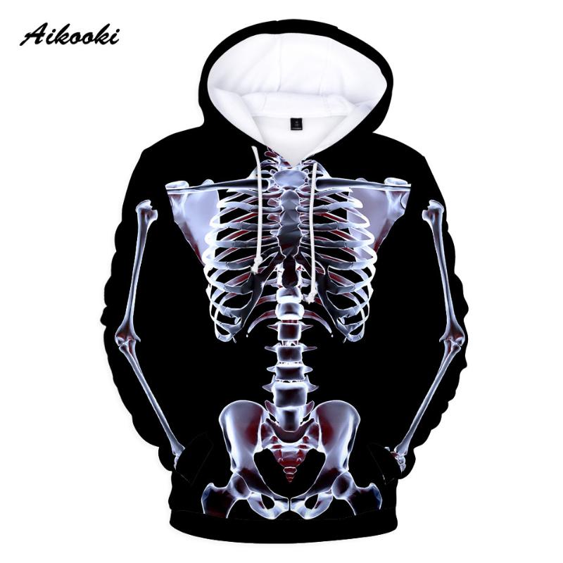 Halloween Skull Hooded Sweatshirt Sweater Pullover Unisex Hoodie 3D Printed Hoodie Teens Jumpers Women Men