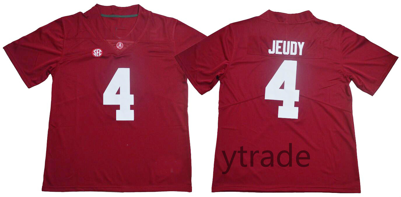 

NCAA Alabama Crimson Tide 4 Jerry Jeudy 10 AJ McCarron 13 Tua Tagovailoa 12 Joe Namath 22 Najee N. Harris 34 Damien Harris College Jerseys, Black