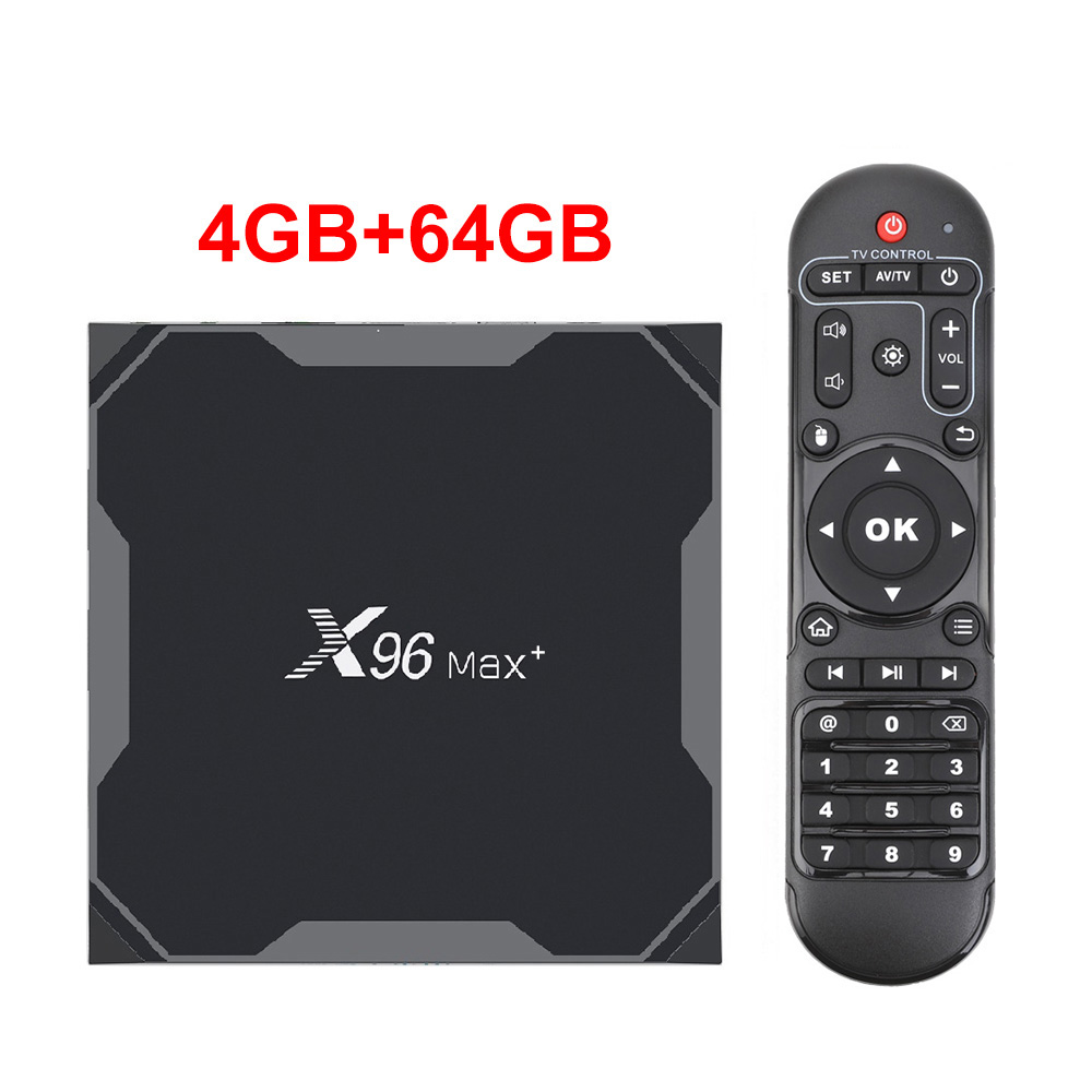 

5pcs X96 MAX Plus Android 9.0 Amlogic S905X3 4GB 64GB Smart TV 2.4G&5GHz Dual Wifi Bluetooth Set top Box X96Max