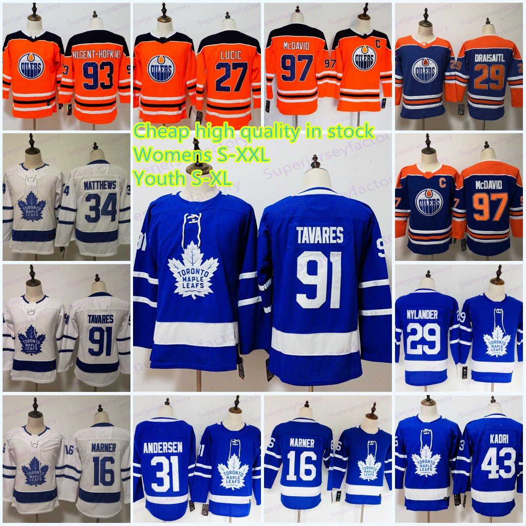 

Women/Youth In Stock 91 John Tavares Hockey Jerseys 97 Connor McDavid 34 Auston Matthew 16 Mitchell Marner 97 Connor McDavid 99 Gretzky, Black;red
