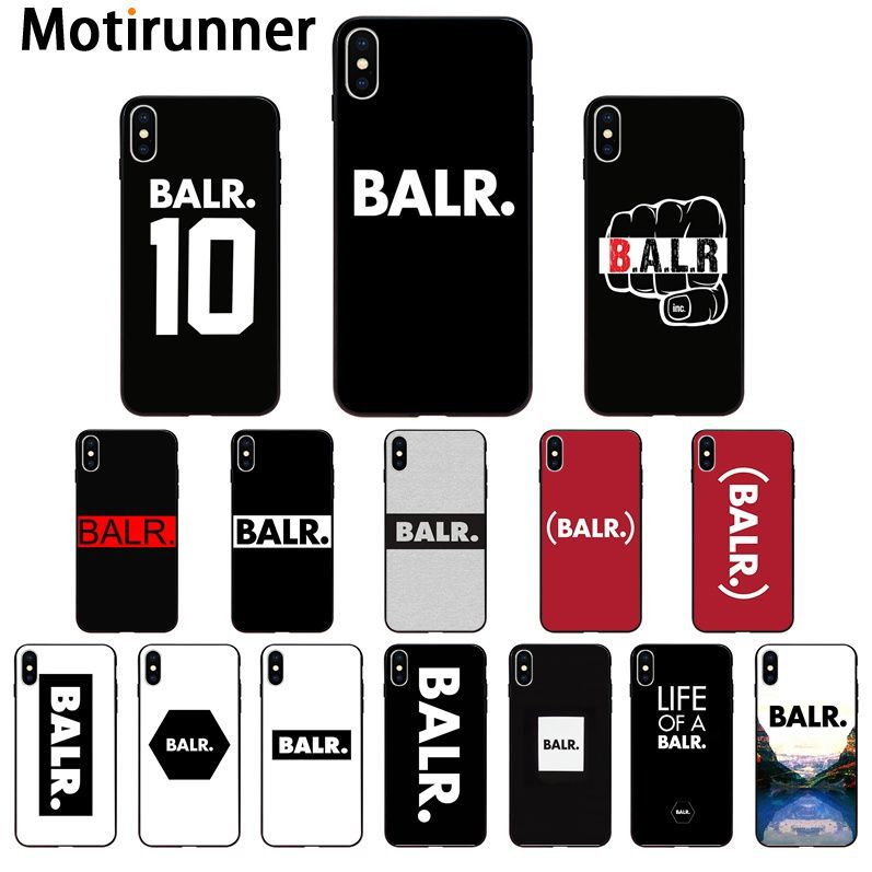 

Motirunner Street brand BALR Logo TPU Soft Silicone Phone Case Cover For Iphone 11 pro XS MAX 8 7 6 6S Plus X 5 5S SE XR cover, A1