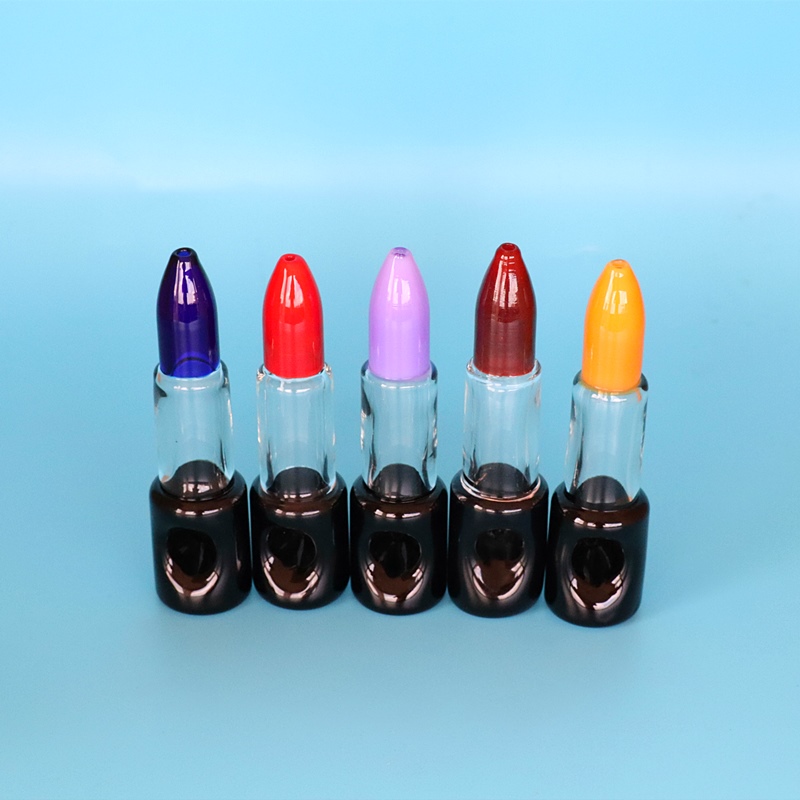 

multi-style lipstick pyrex tobacco pipe glass hand pipe 1:1 emulational lipstick takealong super convenience super cool