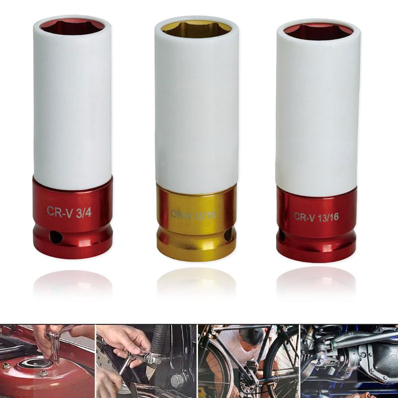 

Tire Protection Sleeve 1pc Colorful Sleeve Wall Deep Impact Nut Socket High-carbon Steel Wheel 17mm/19mm/ 21mm