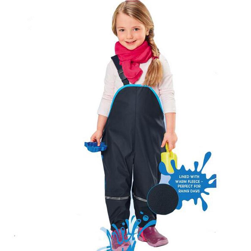 2019 New Children Overalls Waterproof Trousers Padded Boys Girls Windproof Outdoor Kids Rain Pants For Spring And Autumn NkUek