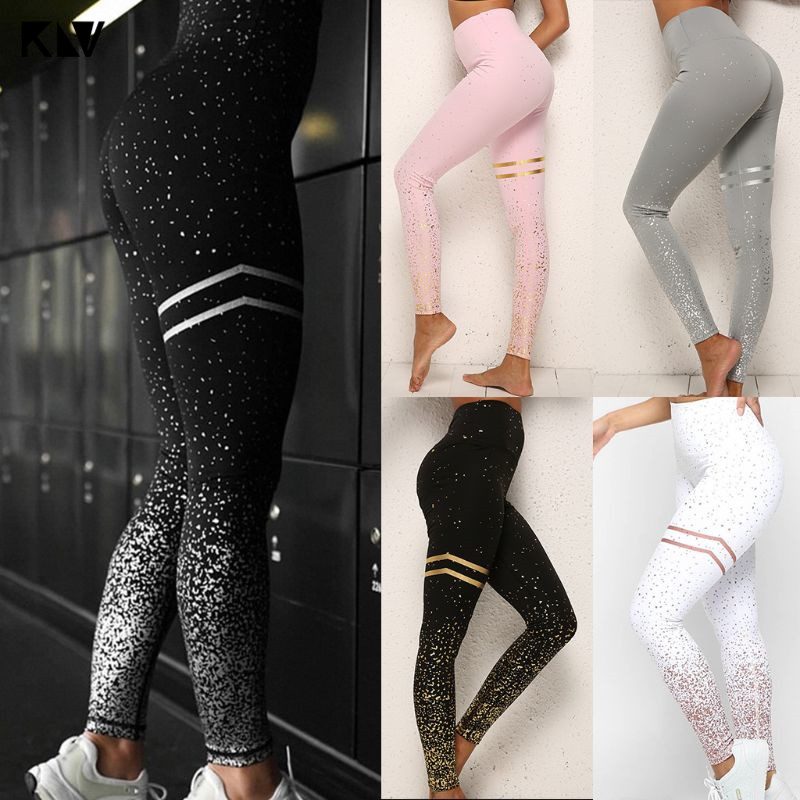 Leggings Butt Lift Pantaloni Yoga Palestra Anti-Cellulite Donne vita alta elastico arricciato