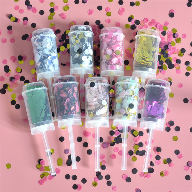 

Paper Pushing Confetti Wedding Party Decoration Paper Push Tube Sharking Paper Decoration DIY Push-Pop Supplies yq00680