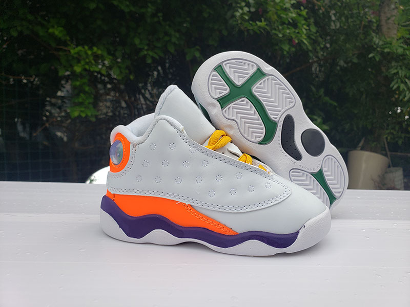 13 GS Aire de jeux Blanc Noir Cour Violet Orange Infant baskets de sport pour enfants Pas cher 13s Enfants Bébé Tout-petits Chaussures de basket