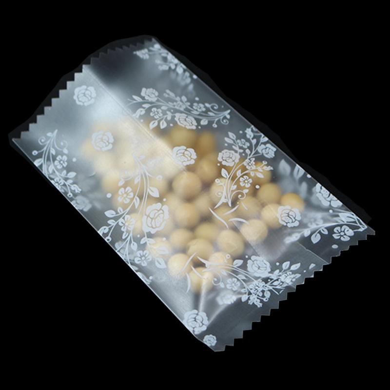 

200Pcs/Lot Matte Clear Open Top Heat Seal Biscuit Cake Pack Bags Frosted Transparent Plastic Cookies Candy Pouces Bag Packaging