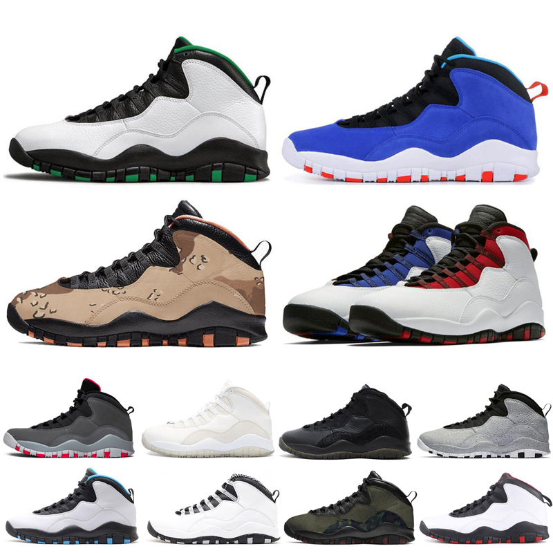 

2020 seattle Basketball Shoes for men 10 10s tinker cement fasion red Desert Camo Mens sports sneaker shoes 7-13, Cool grey