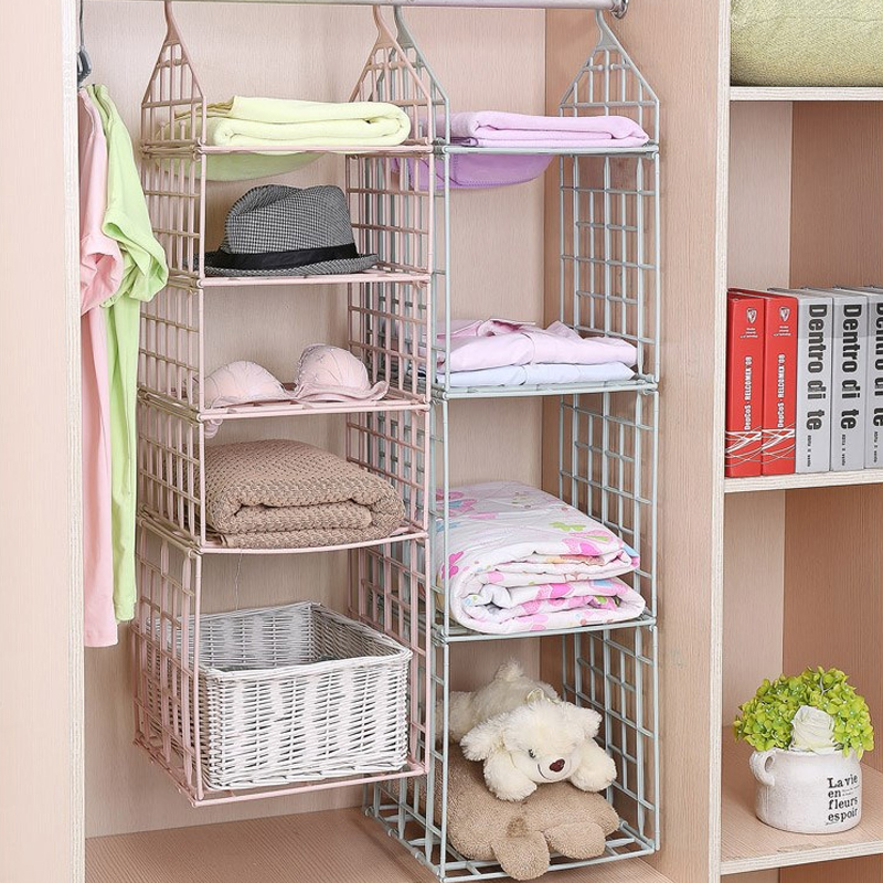 Aufhänger Kleiderbügel Hosenhalter Hängend Schrank Zuhause 5Schichten S-Form