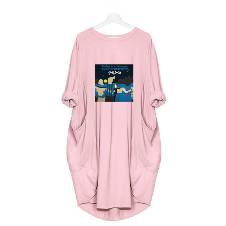 

Women Casual Dress 2020 Fashion Printed Long Dresses Womens Designer Brand Solid Color Loose Dresses Summer Breathable Dress Hot Sell, Black