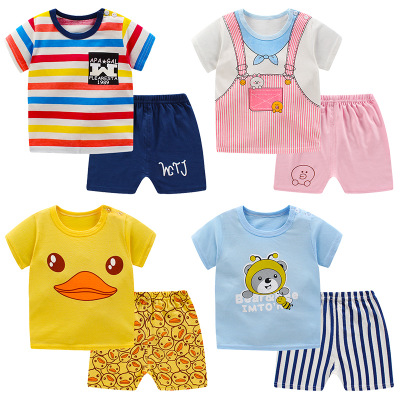 

Kids Summer Suits Children Colorful Tops + Shorts Boys and Gilrs Casual Sets Childs Fashion Hot Selling Two-piece 2020 New Style, Style4