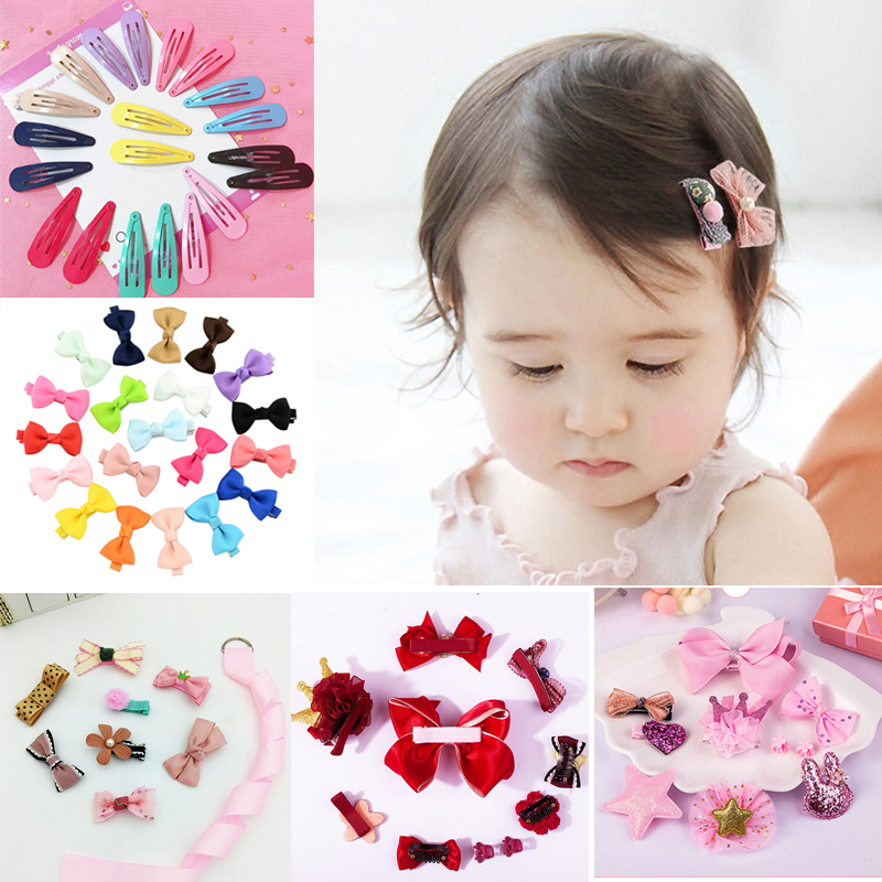

Hair Accessories Princess Girls Hair Clips Bows Hairpins For Girls Kids Headwear Metal Barrettes Hairclip Kawaii Headdress, 6pcs style 9