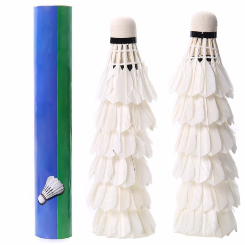 2020 Lightweight And Durable Badminton Balls Feather Shuttlecocks White
