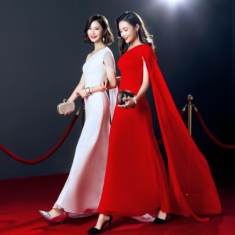 

Red Solid Chinese Traditional Dress Long Qipao Bride Cheongsam Dress Vestidos Chinos Oriental Wedding Gowns Party Dresses