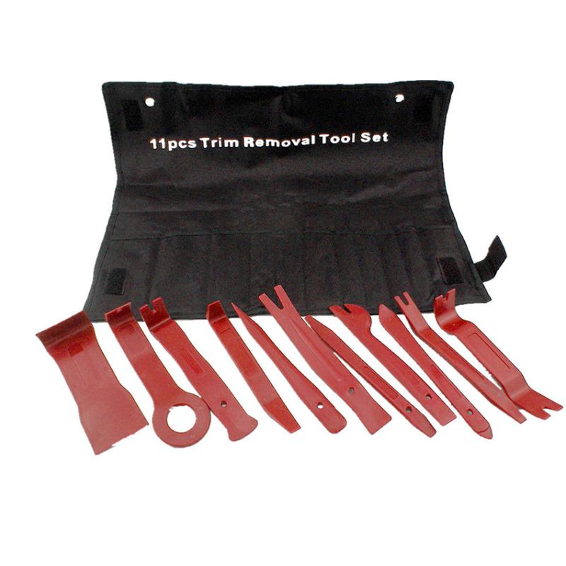 

11PCS/Set Car Trim and Door Panel Removal Kit Plastic Pry Door Panel Clip Removal Set for Vehicle Dash Radio Audio Installer