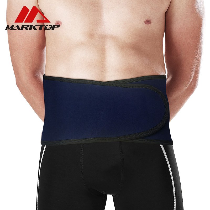 

Sport Breathable Adjustable Waist Support Waist Back Belt Support Lumbar Band Protective Gear Spine Belt, Navy blue