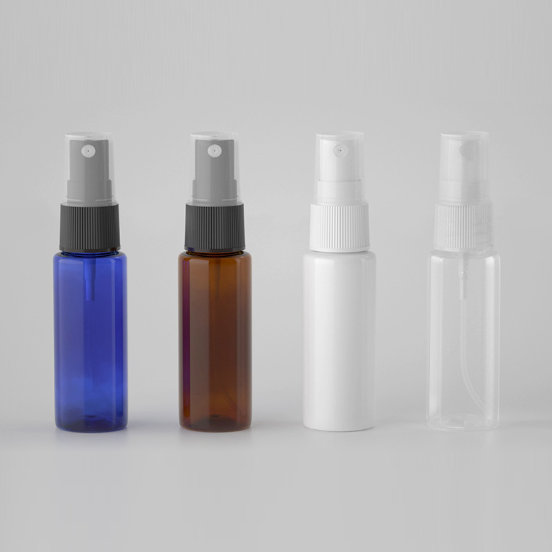 

100pcs 20ml Miniature White Plastic Bottle With Mist Spray 20cc Empty Perfume Sprayer Container Samll Sample Pocket Bottles