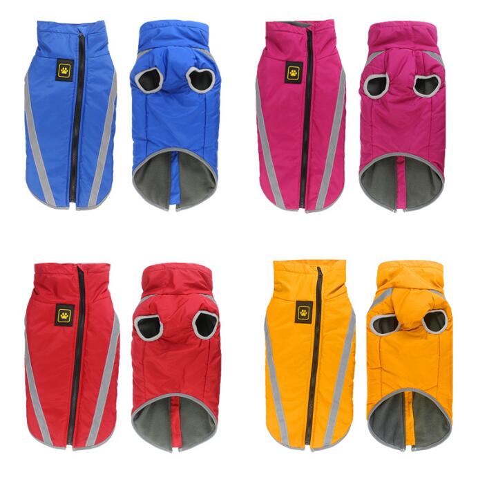 

Waterproof Reflective Dog Winter Coat Warm Big Dog Jacket Vest Pet Clothes For Medium Large Dogs Ropa Para Perros French Bulldog Outfit #X5, Yellow