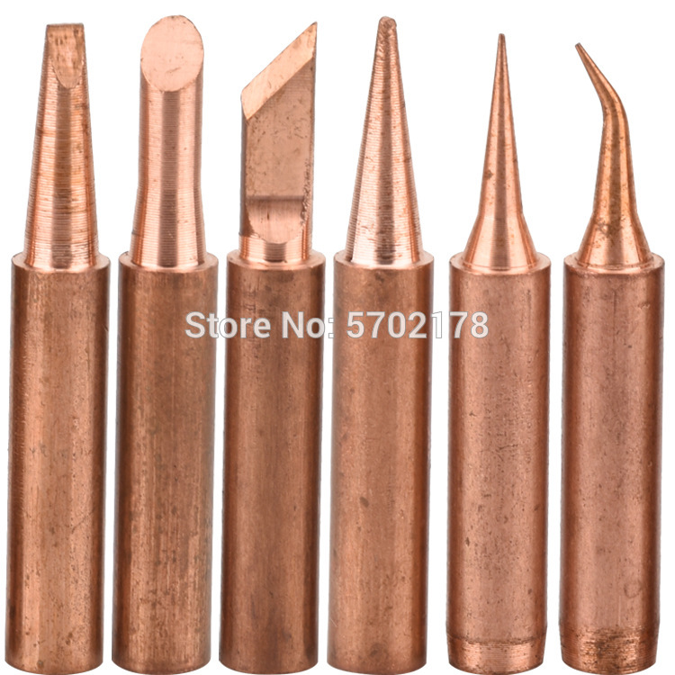 

Free shipping 5pcs/lot 900M Copper Soldering Tip Lead-free Solder Iron Welding Tips BGA Soldering Station Tools