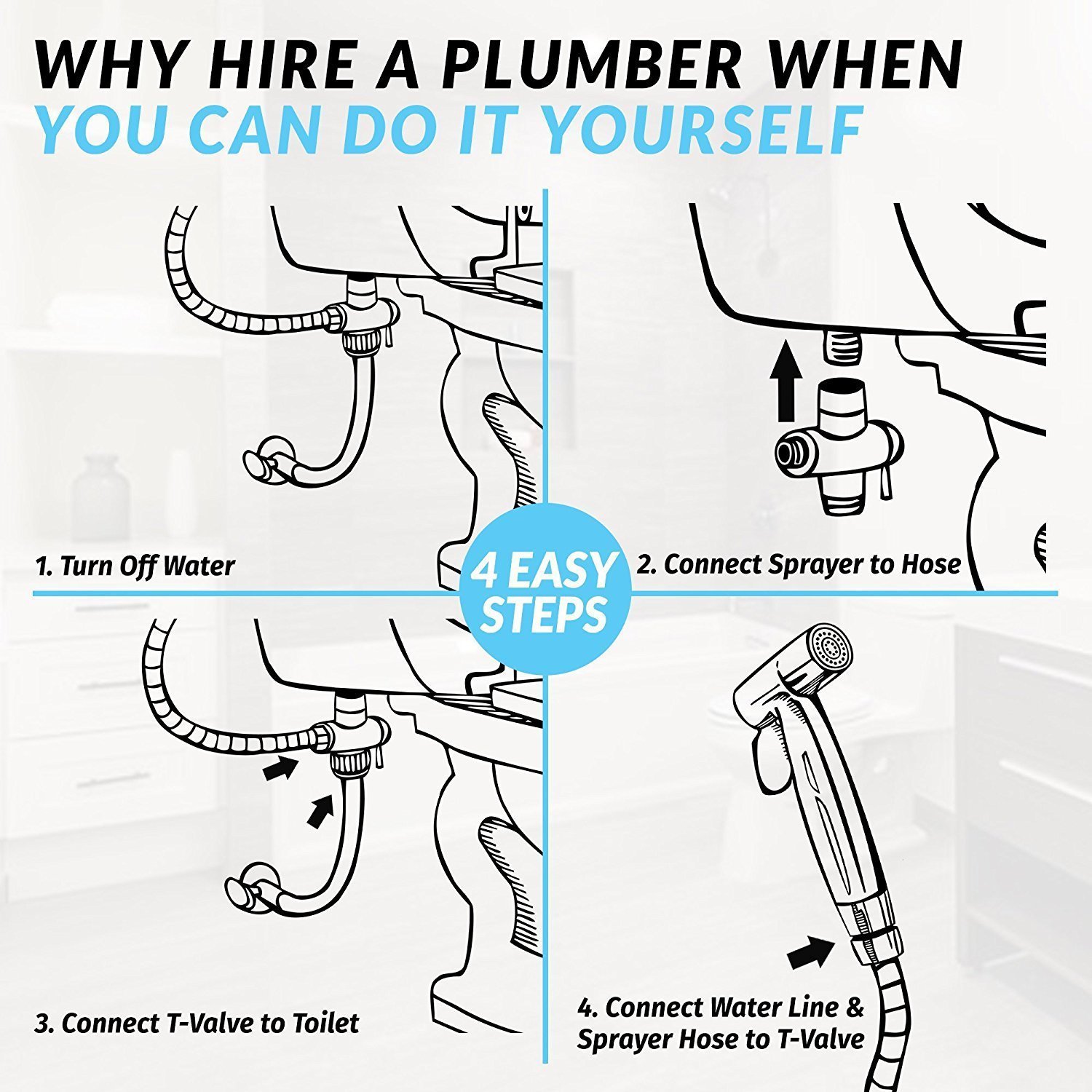 2021 Water Spray Gun Sets Bidet Faucet Sprayer Toilet ABS Plastic