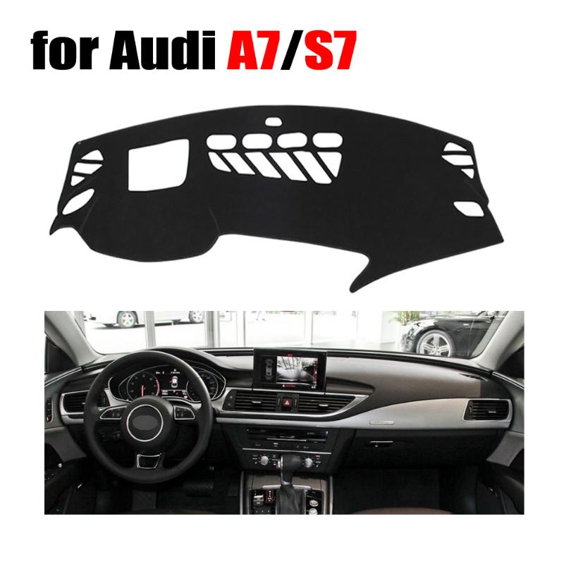 

RKAC Car dashboard cover for A7 S7 high configuration all the years Left hand drive dashmat pad dash covers auto stickers