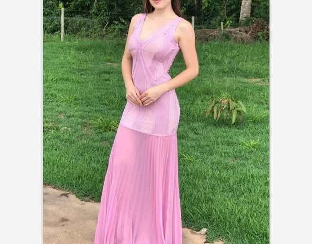 

Bandage Dress Top Quality Sexy Women Celebrity Fashion Night Club Evening Party Summer Dress, Pink