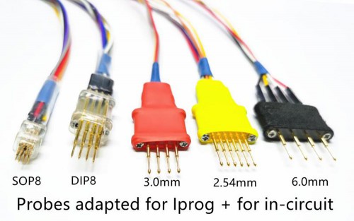 

Probes Adapters for in-circuit ECU Work with Iprog+ Programmer and Xprog