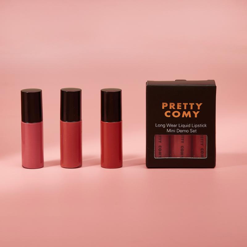

Pretty Comy 3pcs/set For Gift Velvet Lip Gloss Set Non-stick Cup Long-lasting Mini Lip Gloss Moisturizing Glaze Liquid Hot