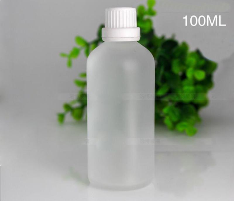 

Empty Frosted Clear Glass Euro Orifice Dropper Bottles 100ml Essential Oil Liquid Aromatherapy Containers With Black White Screw Cap