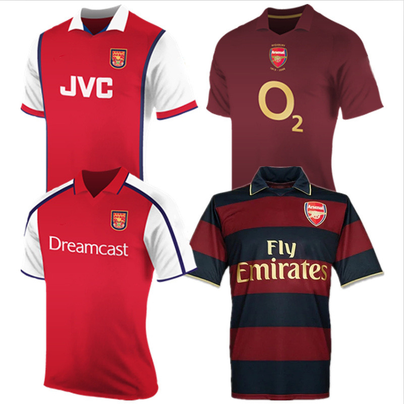 

Retro Henry Bergkamp Vieira van Persie Anelka Fabregas Soccer Jerseys Classic Futbol Vintage Football Camiseta Shirt Kit, 07-08 third