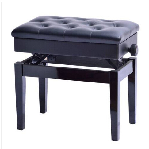 

2019 Hot sales!!! Wholesales free shipping Adjustable Piano Stool Keybo Padded Bench Seat with Storage Space Black